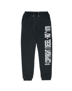 DIESEL - Pantalone Sportivo Diesel PLAMPCOPY Nero