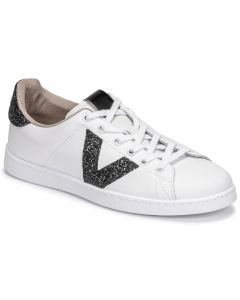 VICTORIA - Sneakers basse Victoria TENIS PIEL GLITTER Bianco