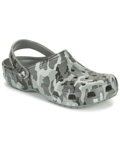 CROCS - Zoccoli Crocs CLASSIC PRINTED CAMO CLOG Grigio