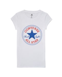 CONVERSE - T-shirt maniche corte Converse TIMELESS CHUCK PATCH TEE Bianco