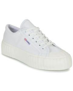 SUPERGA - Sneakers basse Superga 2630 STRIPE PLATFORM VEGAN Bianco