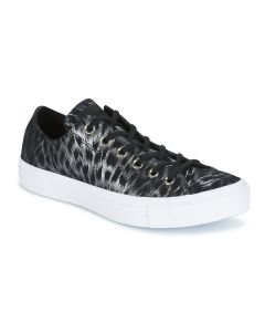 CONVERSE - Sneakers basse Converse CHUCK TAYLOR ALL STAR SHIMMER SUEDE OX BLACK/BLACK/WHITE Nero