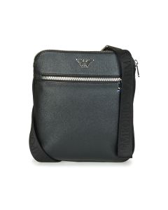 EMPORIO ARMANI - Borsa Shopping Emporio Armani BUSINESS FLAT MESSENGER BAG Nero