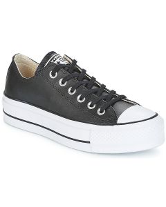 CONVERSE - Sneakers basse Converse CHUCK TAYLOR ALL STAR LIFT CLEAN OX LEATHER Nero