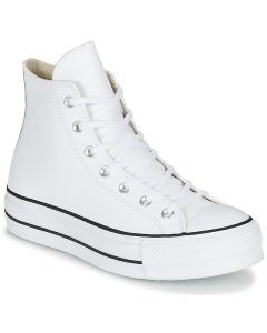 CONVERSE - Sneakers alte Converse CHUCK TAYLOR ALL STAR LIFT CLEAN LEATHER HI Bianco